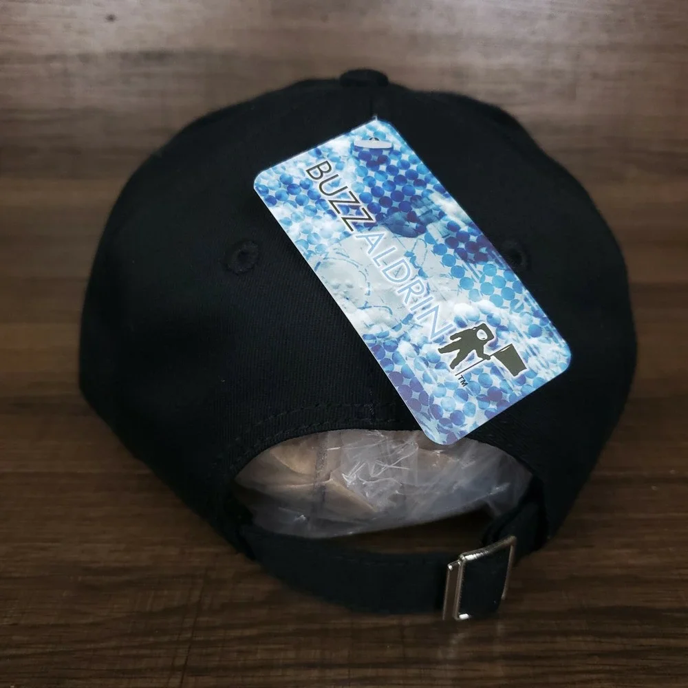 NASA Dad Hat Cap Embroidered Logo Space Camp Black Cotton‎ NWT